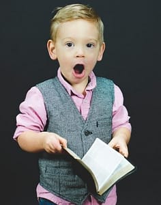 surprised boy